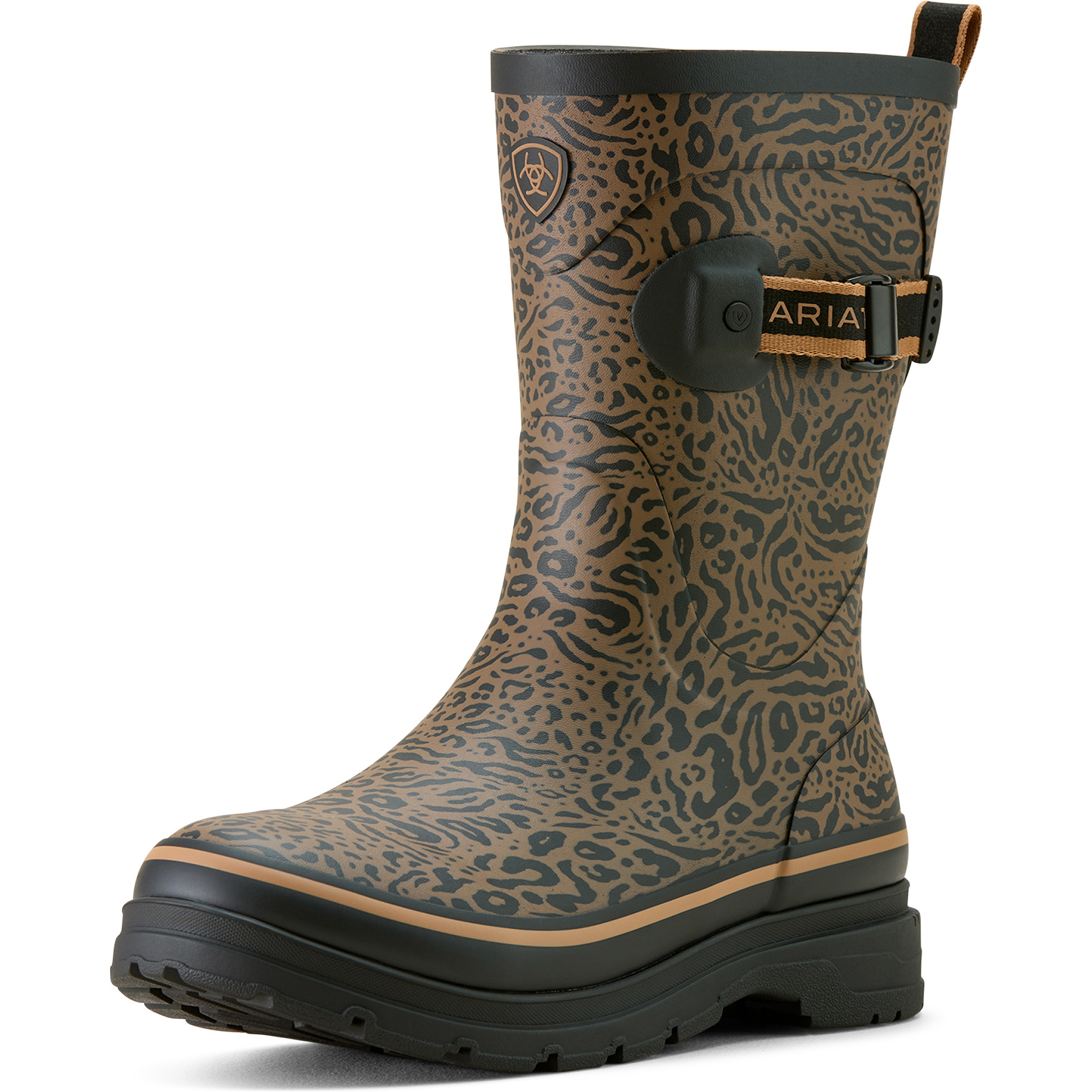 2026 Ariat Womens Kelmarsh Mid Rubber Boot 10063923 - Ocelot Print
